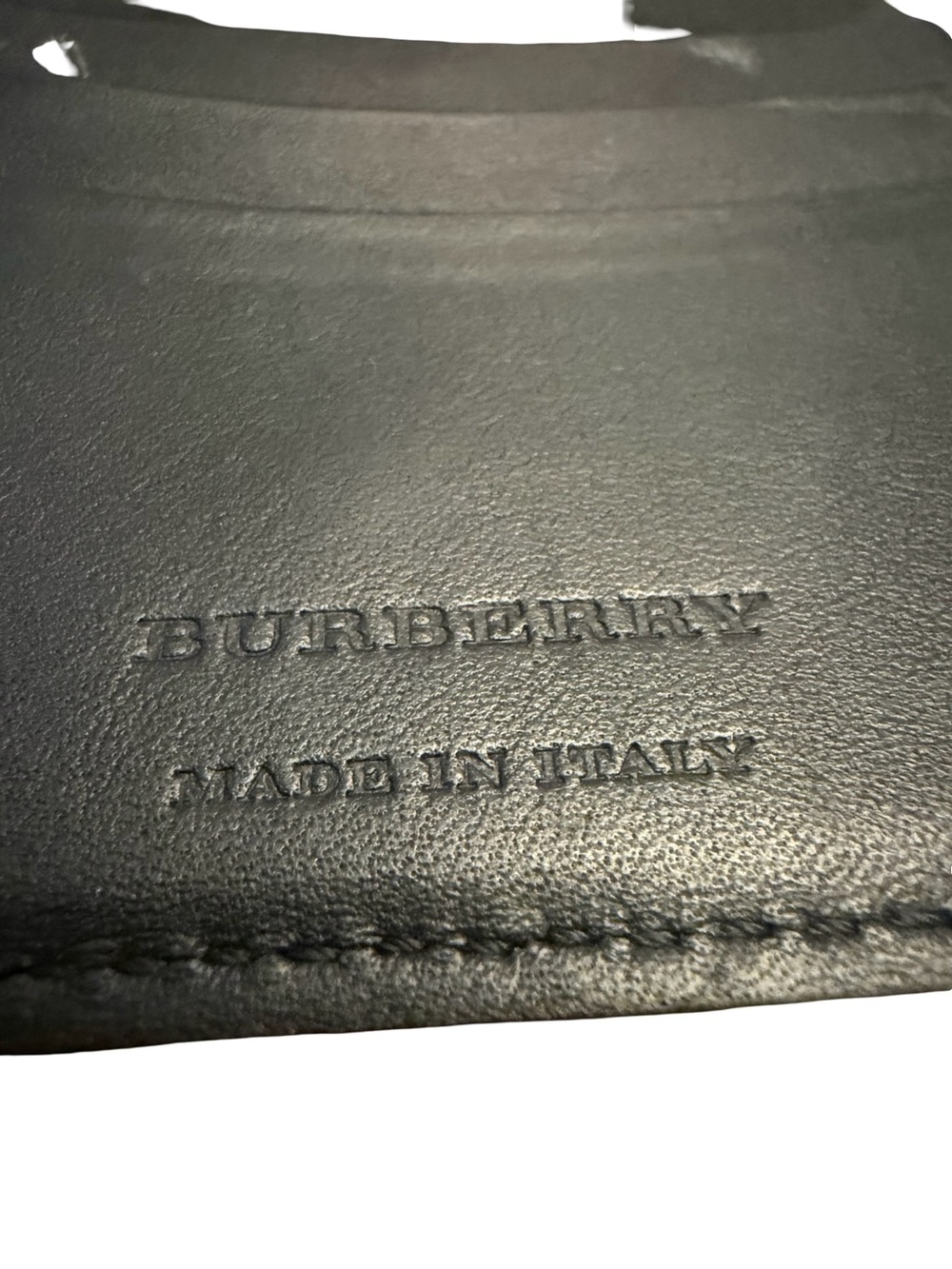 🔥Authentic Burberry Black & Beige Small Fold Wallet - Picture 4 of 12
